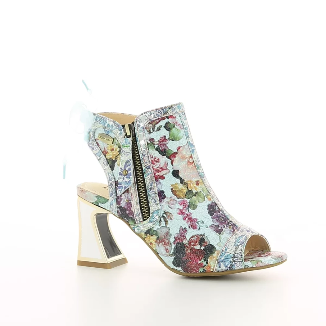 Image (1) de la chaussures Laura Vita - Sandales et Nu-Pieds Bleu en Cuir