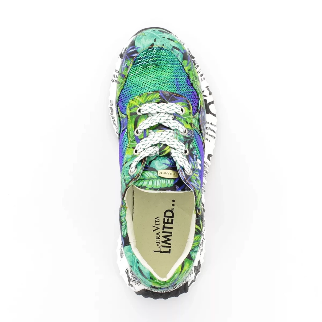 Image (6) de la chaussures Laura Vita - Baskets Vert en Cuir synthétique