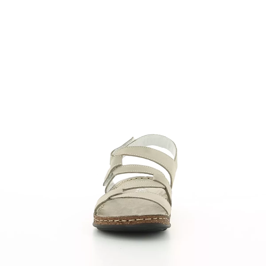 Image (5) de la chaussures Calba - Sandales et Nu-Pieds Beige en Cuir nubuck