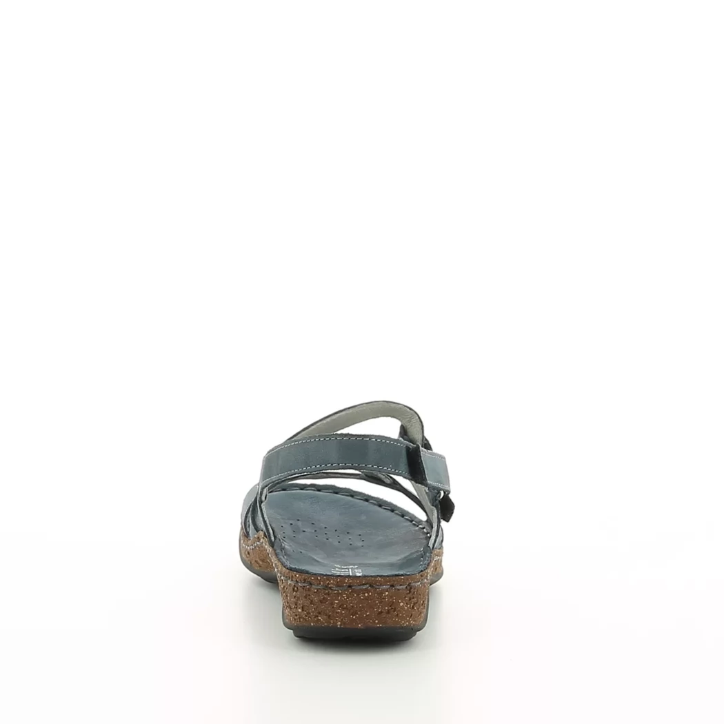 Image (3) de la chaussures Calba - Sandales et Nu-Pieds Bleu en Cuir nubuck