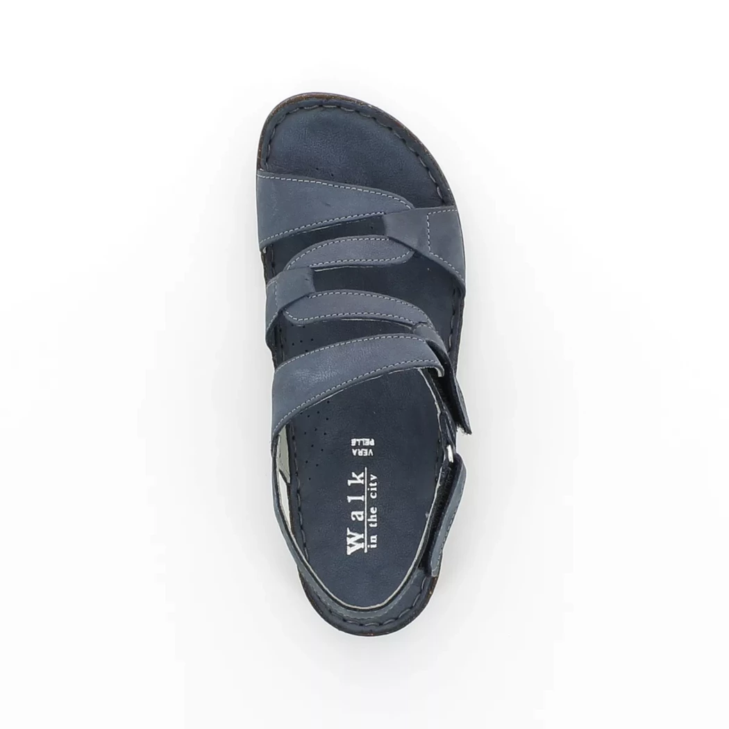 Image (6) de la chaussures Calba - Sandales et Nu-Pieds Bleu en Cuir nubuck