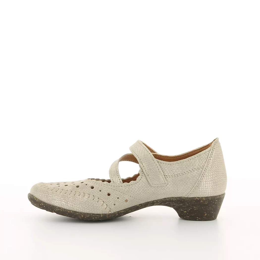 Image (4) de la chaussures Sens - Escarpins Or / Bronze / Platine en Cuir nubuck