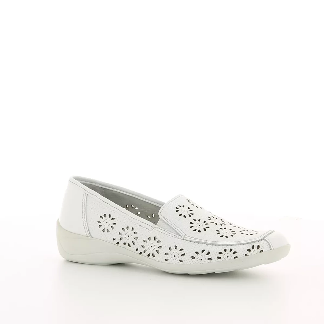 Image (1) de la chaussures Sens - Mocassins Blanc en Cuir