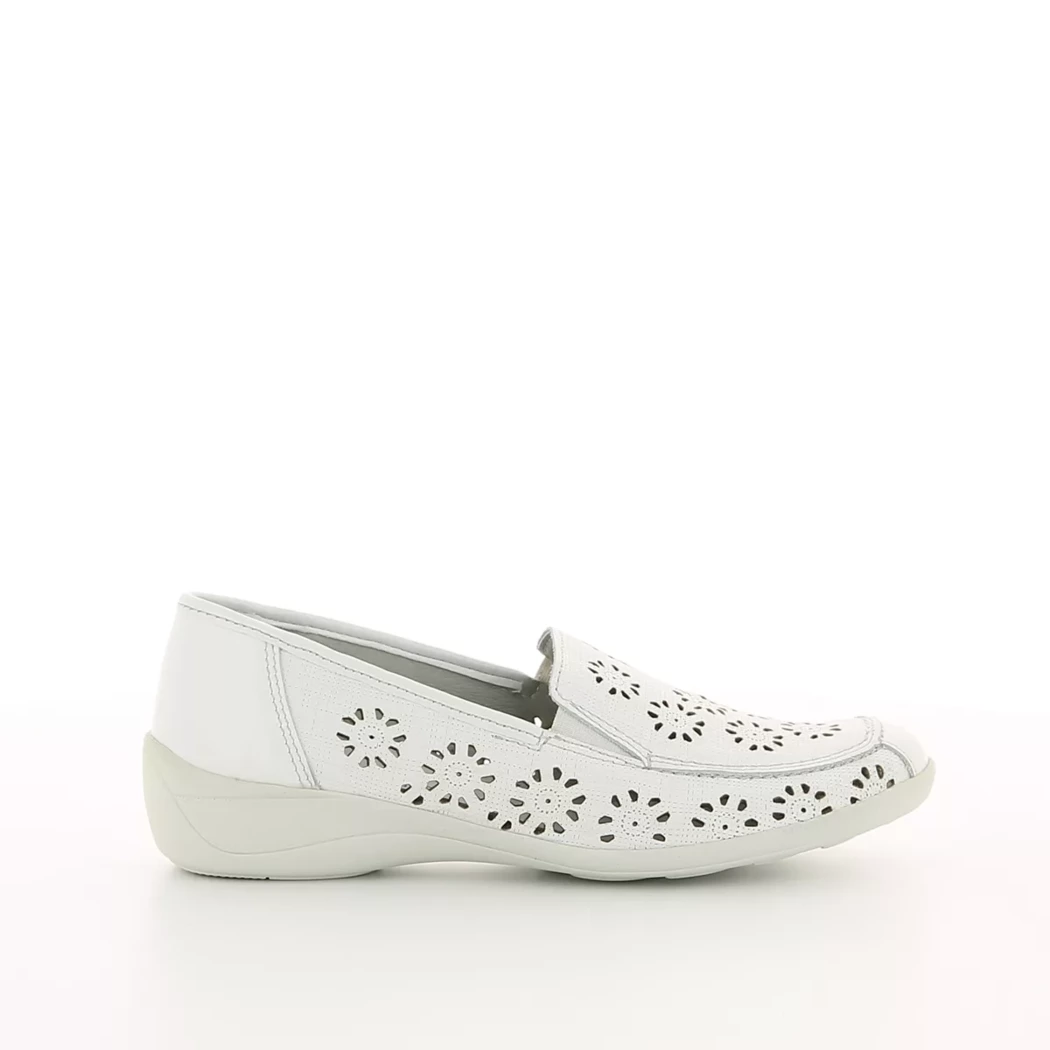 Image (2) de la chaussures Sens - Mocassins Blanc en Cuir