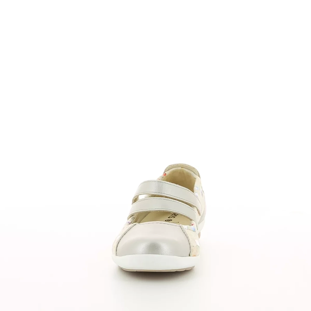 Image (5) de la chaussures Sens - Ballerines Or / Bronze / Platine en Cuir et textile
