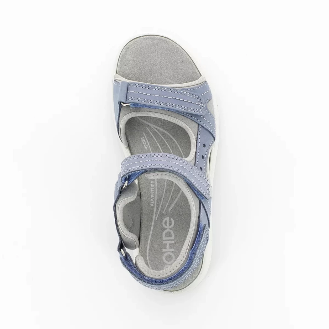 Image (6) de la chaussures Rohde - Sandales et Nu-Pieds Bleu en Cuir nubuck
