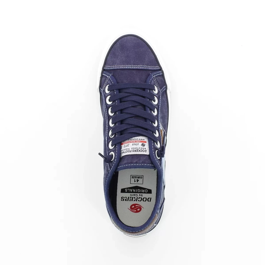 Image (6) de la chaussures Dockers - Baskets Bleu en Textile