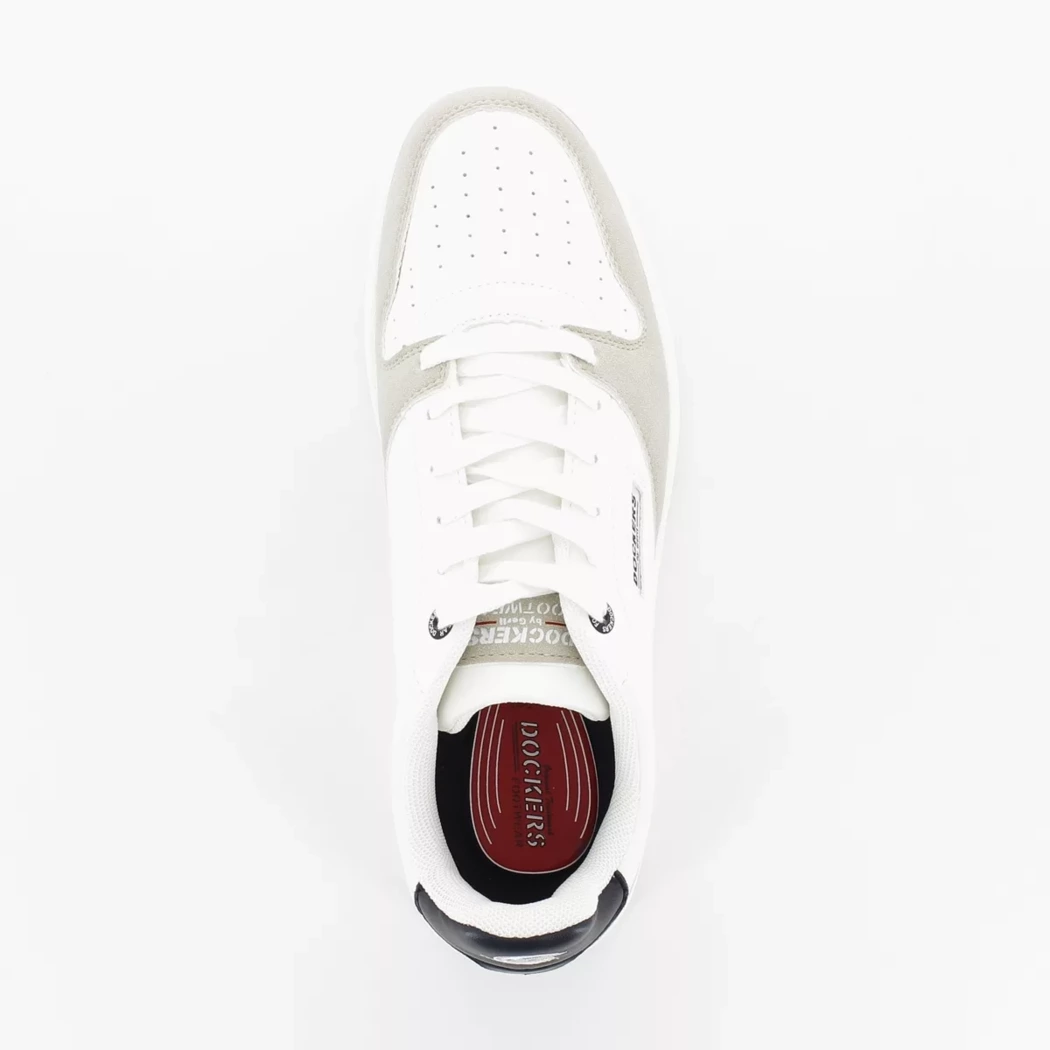 Image (6) de la chaussures Dockers - Baskets Blanc en Cuir synthétique