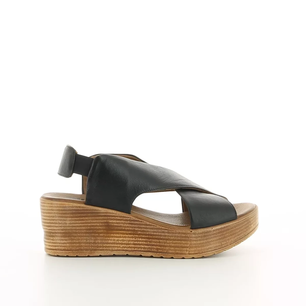 Image (2) de la chaussures Bueno - Sandales et Nu-Pieds Noir en Cuir