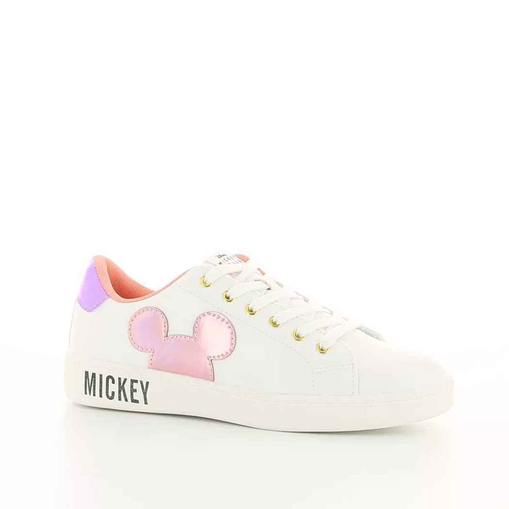 Image (1) de la chaussures Mickey Mouse - Baskets Blanc en Cuir synthétique