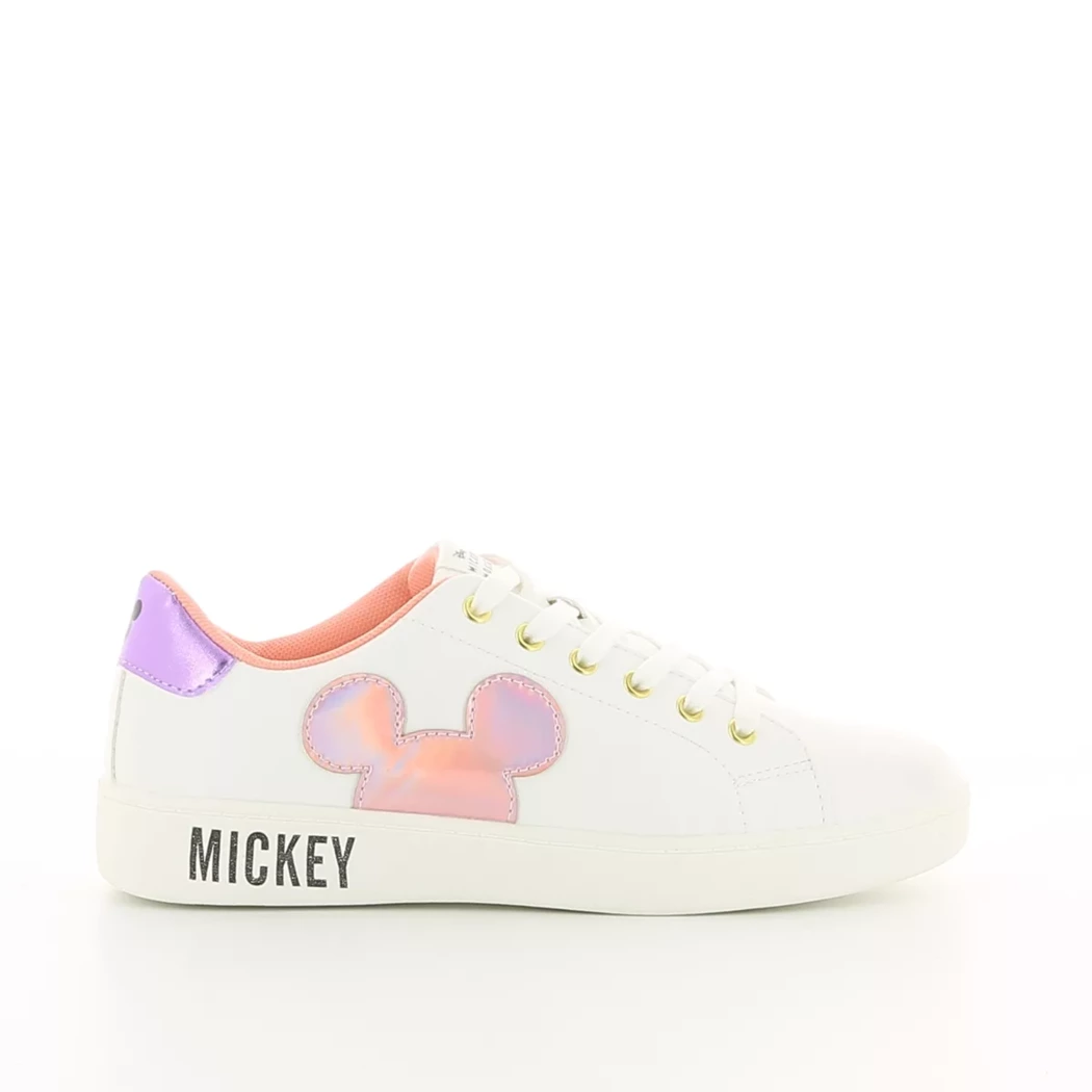 Image (2) de la chaussures Mickey Mouse - Baskets Blanc en Cuir synthétique