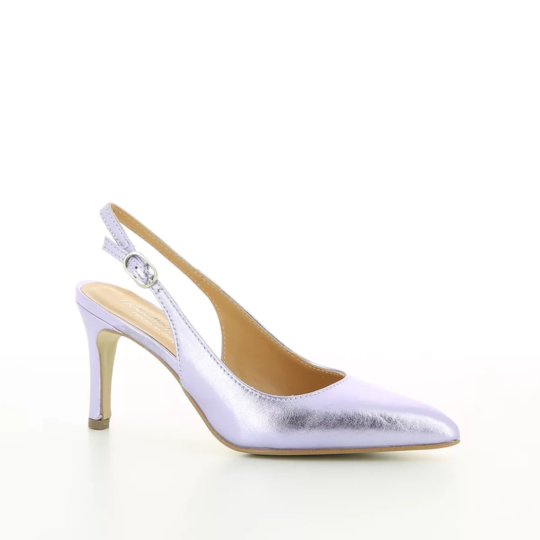 Image (1) de la chaussures Debutto Donna - Escarpins Violet / Lilas en Cuir