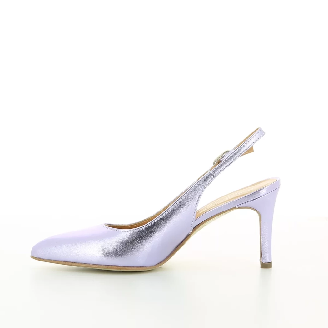 Image (4) de la chaussures Debutto Donna - Escarpins Violet / Lilas en Cuir
