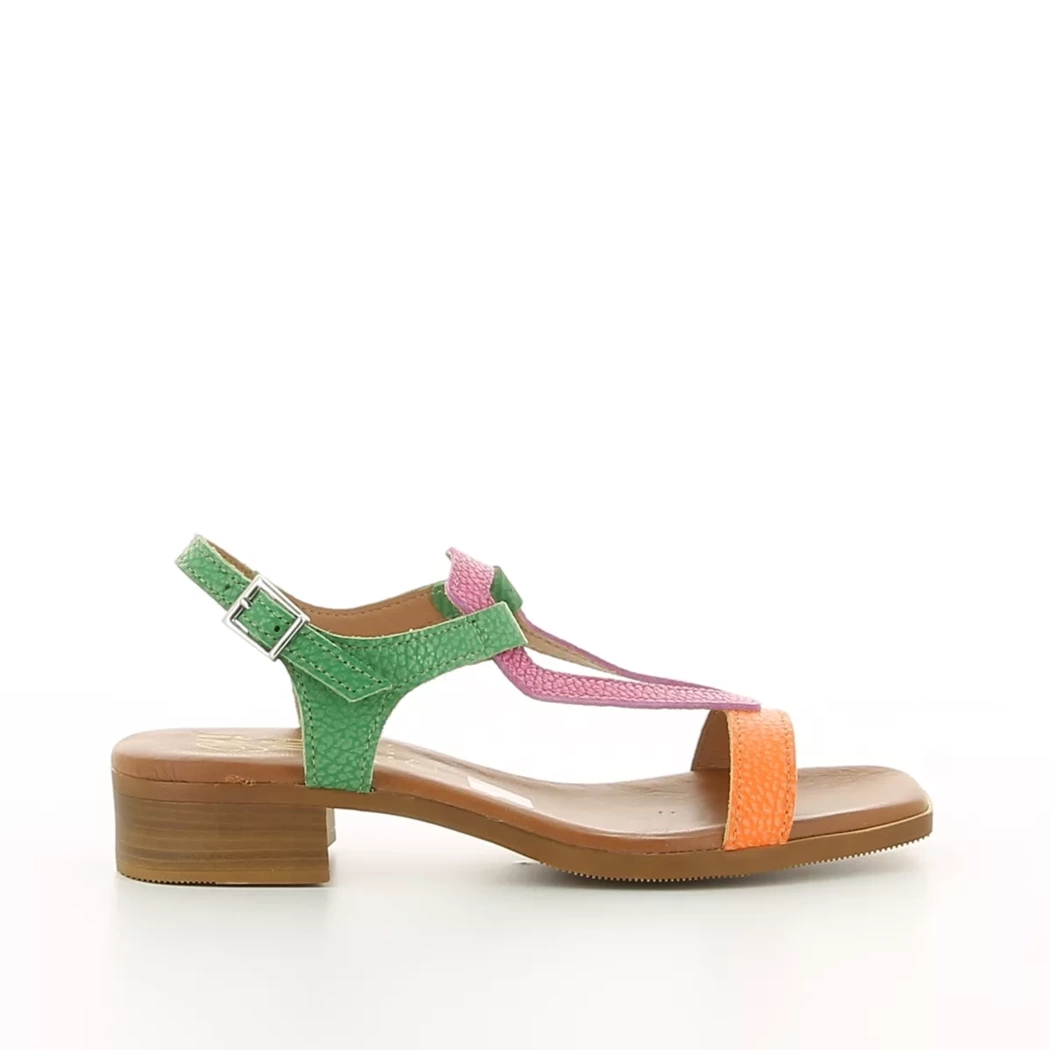 Image (2) de la chaussures Oh! My Sandals - Sandales et Nu-Pieds Multicolore en Cuir