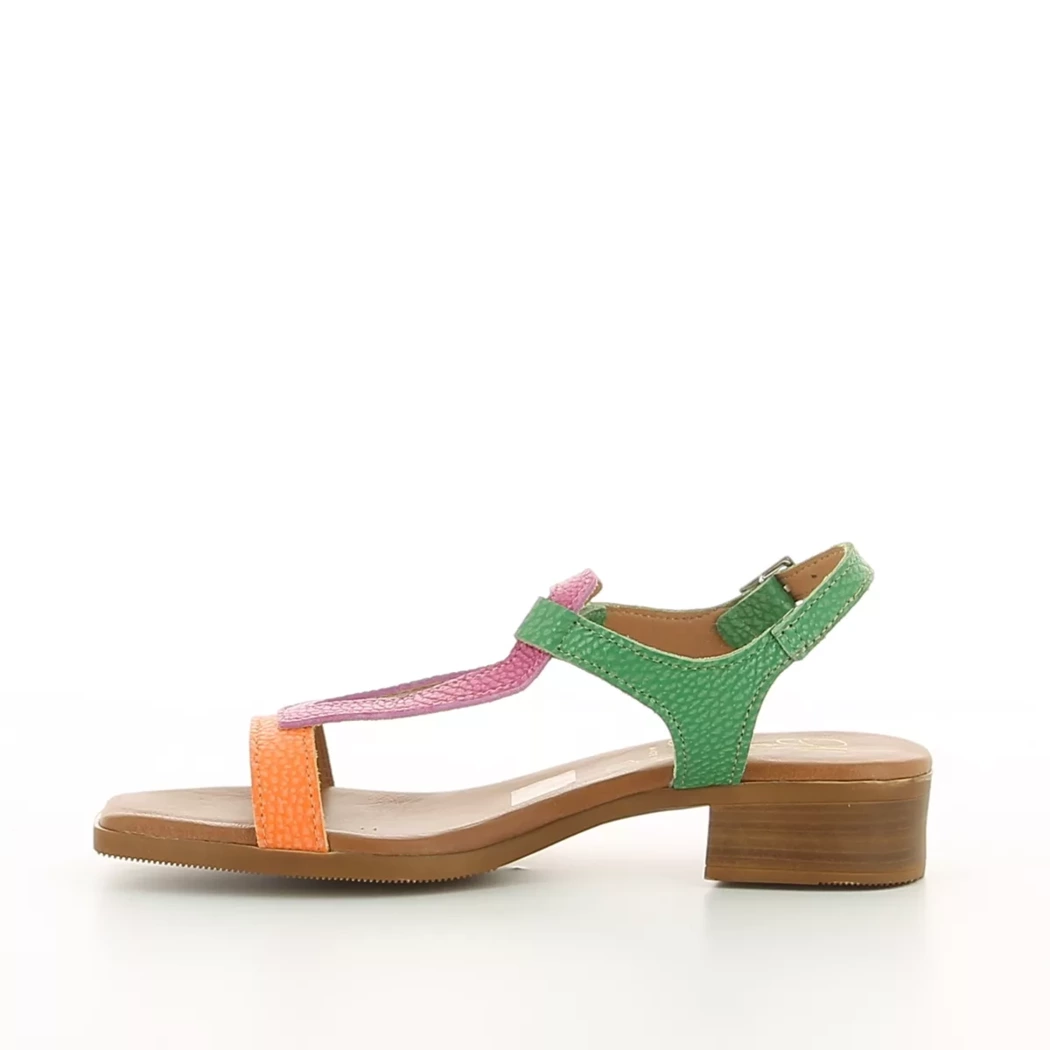 Image (4) de la chaussures Oh! My Sandals - Sandales et Nu-Pieds Multicolore en Cuir