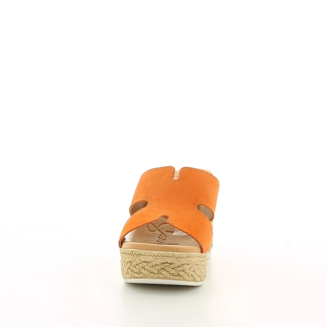 Image (5) de la chaussures Oh! My Sandals - Mules et Sabots Orange en Cuir nubuck
