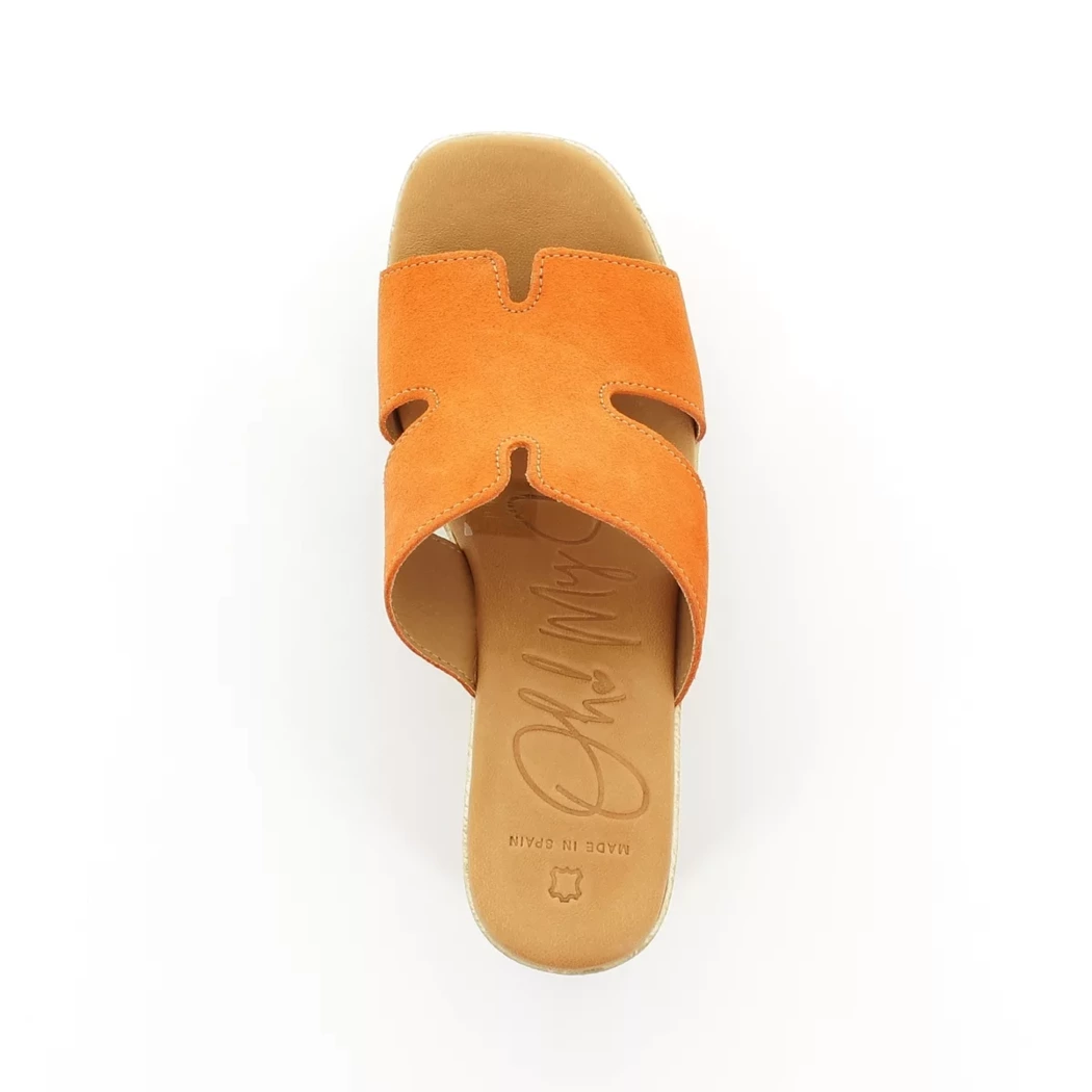 Image (6) de la chaussures Oh! My Sandals - Mules et Sabots Orange en Cuir nubuck
