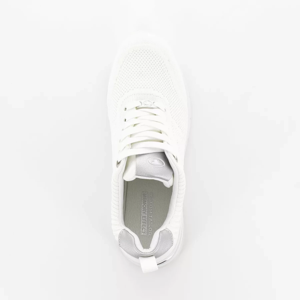 Image (6) de la chaussures Tom Tailor - Baskets Blanc en Textile