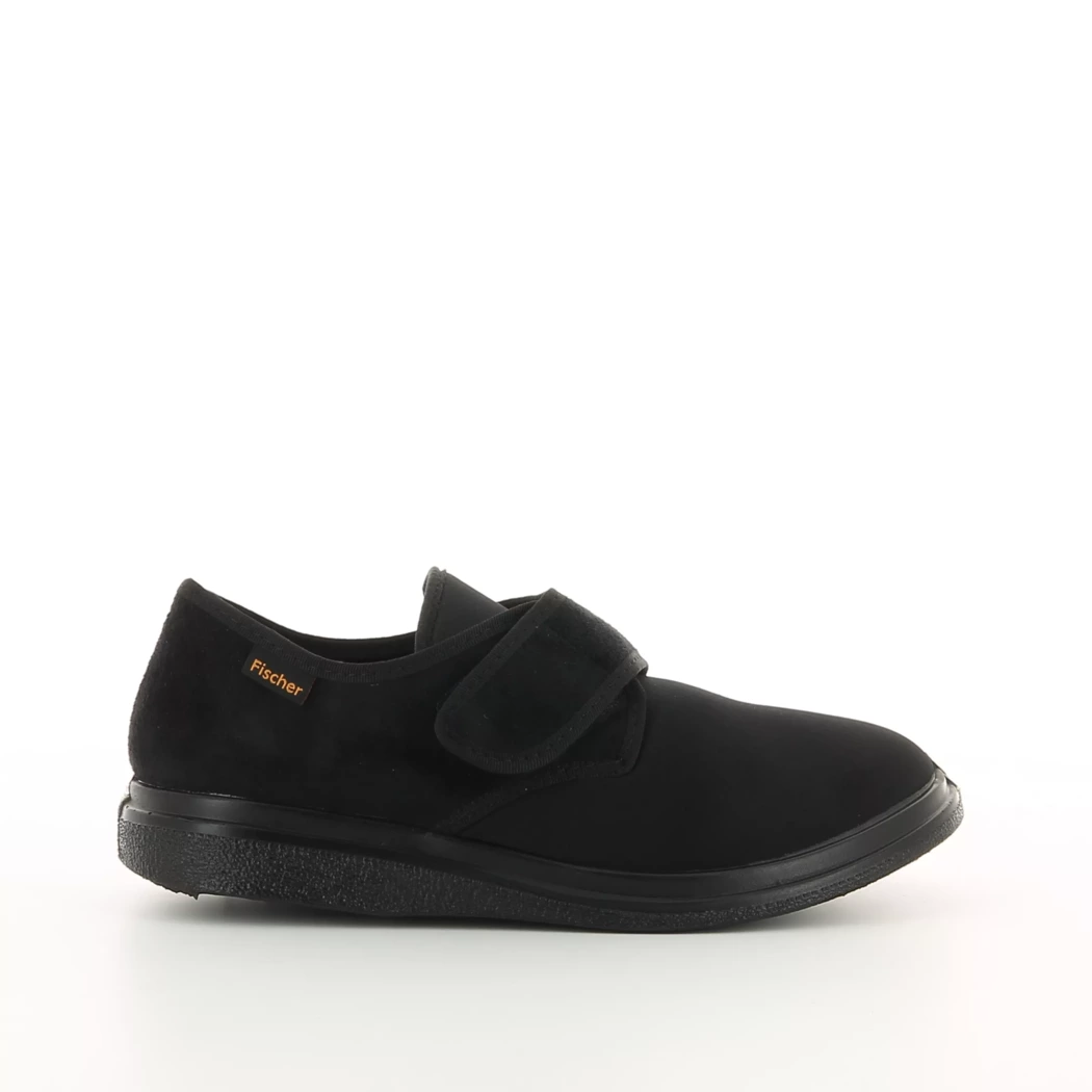 Image (2) de la chaussures Fischer - Pantoufles et Chaussons Noir en Textile
