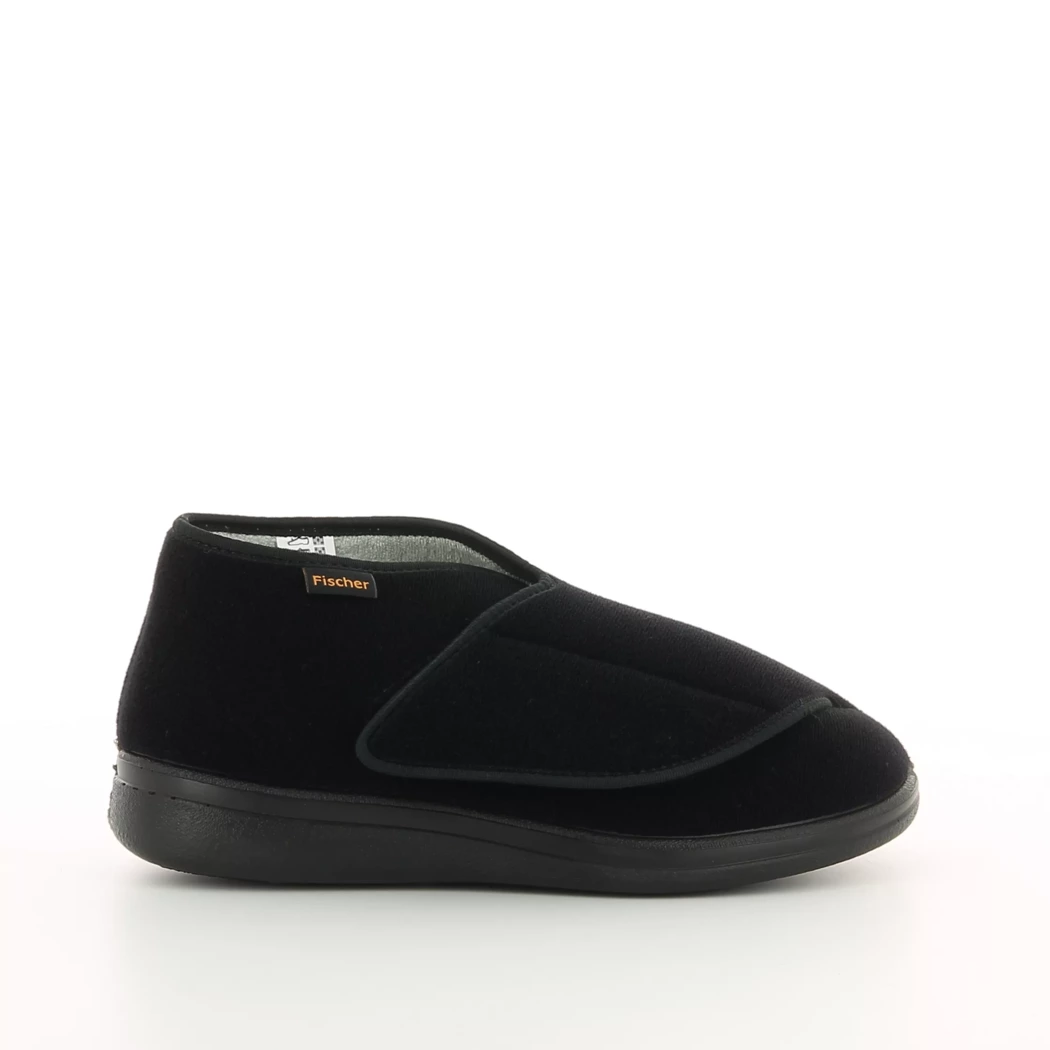 Image (2) de la chaussures Fischer - Pantoufles et Chaussons Noir en Textile