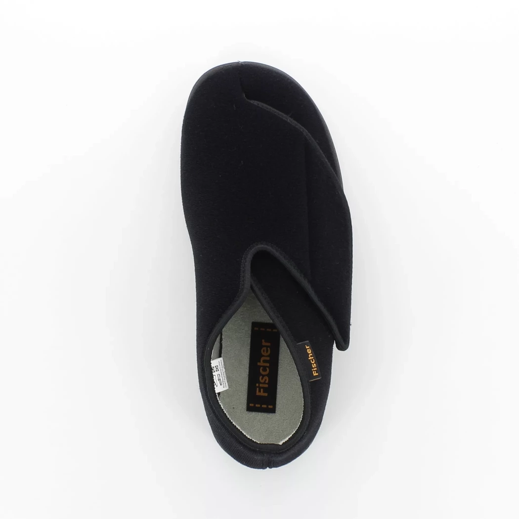 Image (6) de la chaussures Fischer - Pantoufles et Chaussons Noir en Textile