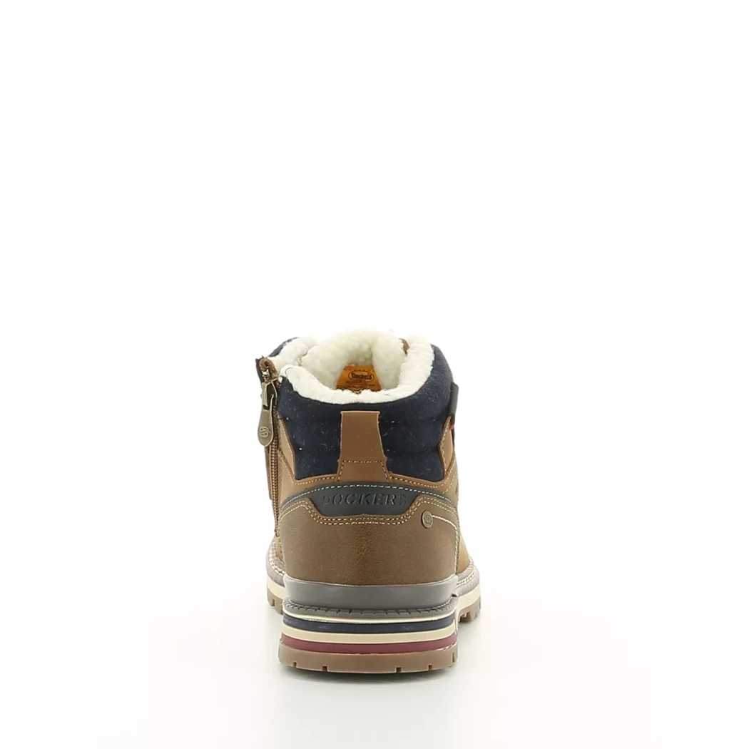 Image (3) de la chaussures Dockers - Bottines Cuir naturel / Cognac en Cuir synthétique