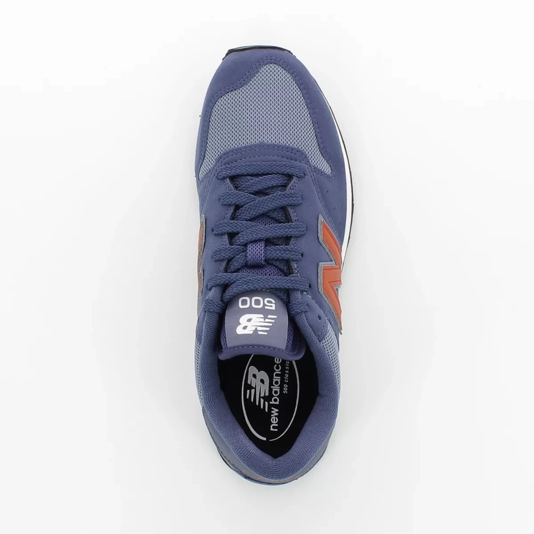 Image (6) de la chaussures New Balance - Baskets Bleu en Cuir synthétique