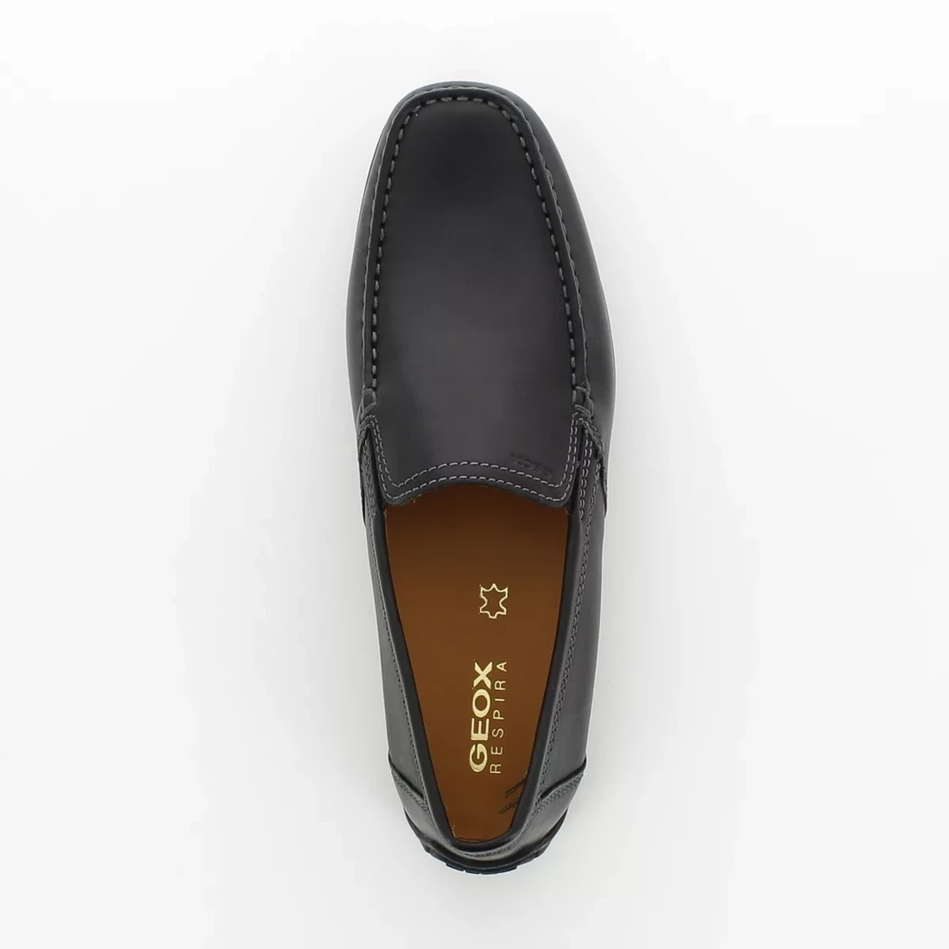 Image (6) de la chaussures Geox - Mocassins Noir en Cuir