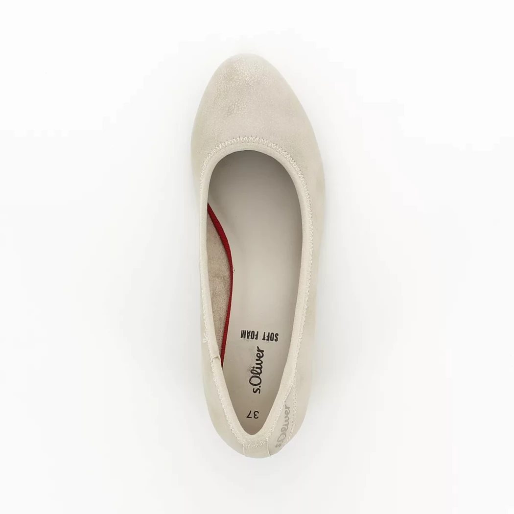 Image (6) de la chaussures S.Oliver - Escarpins Beige en Cuir synthétique