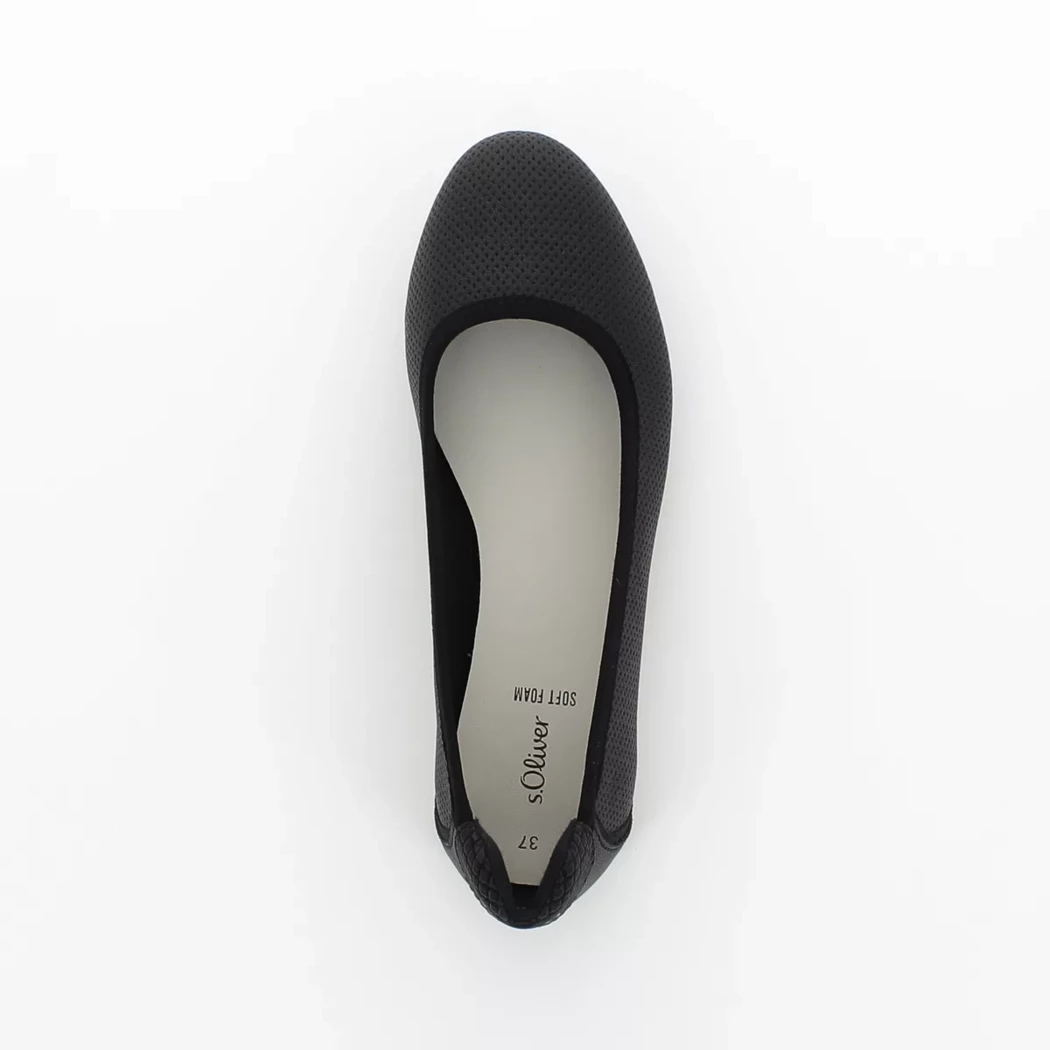Image (6) de la chaussures S.Oliver - Ballerines Noir en Cuir synthétique