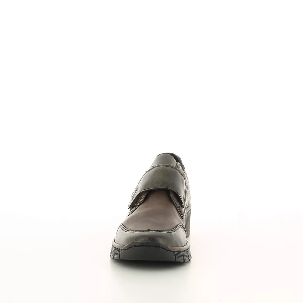 Image (5) de la chaussures Rieker - Chaussures à velcro Marron en Cuir synthétique