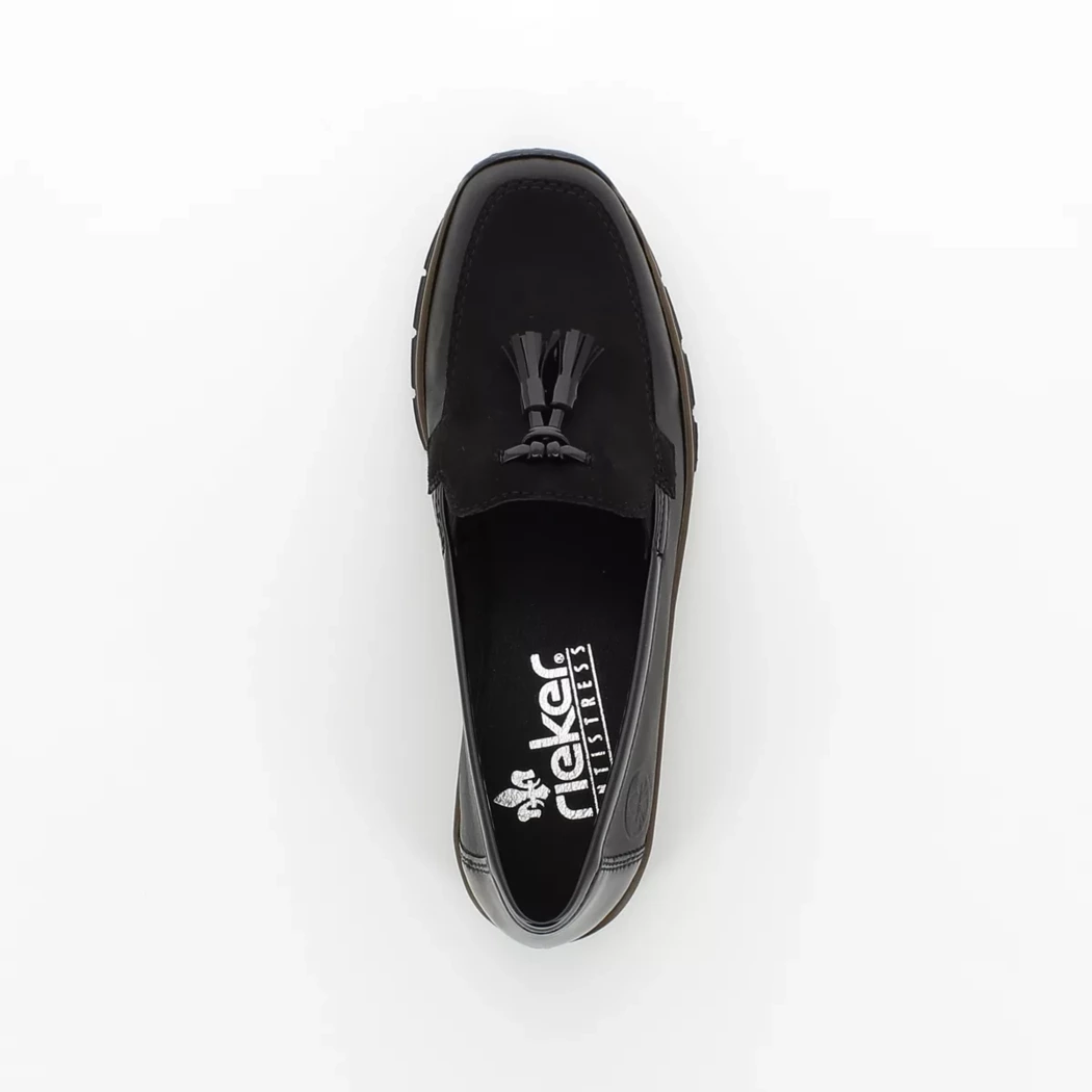 Image (6) de la chaussures Rieker - Mocassins Noir en Multi-Matières