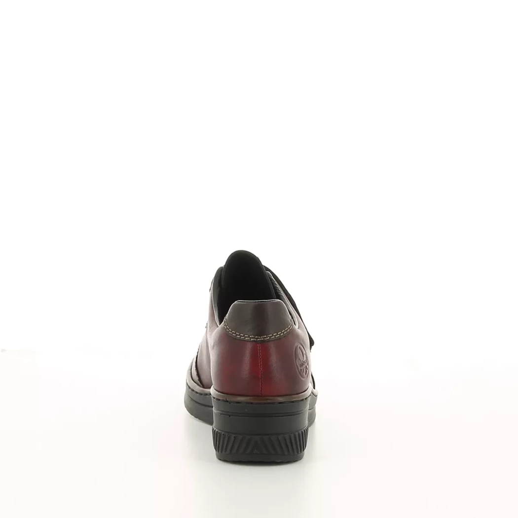 Image (3) de la chaussures Rieker - Chaussures à velcro Bordeaux en Cuir