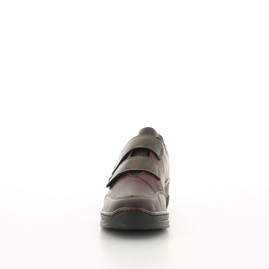 Image (5) de la chaussures Rieker - Chaussures à velcro Bordeaux en Cuir