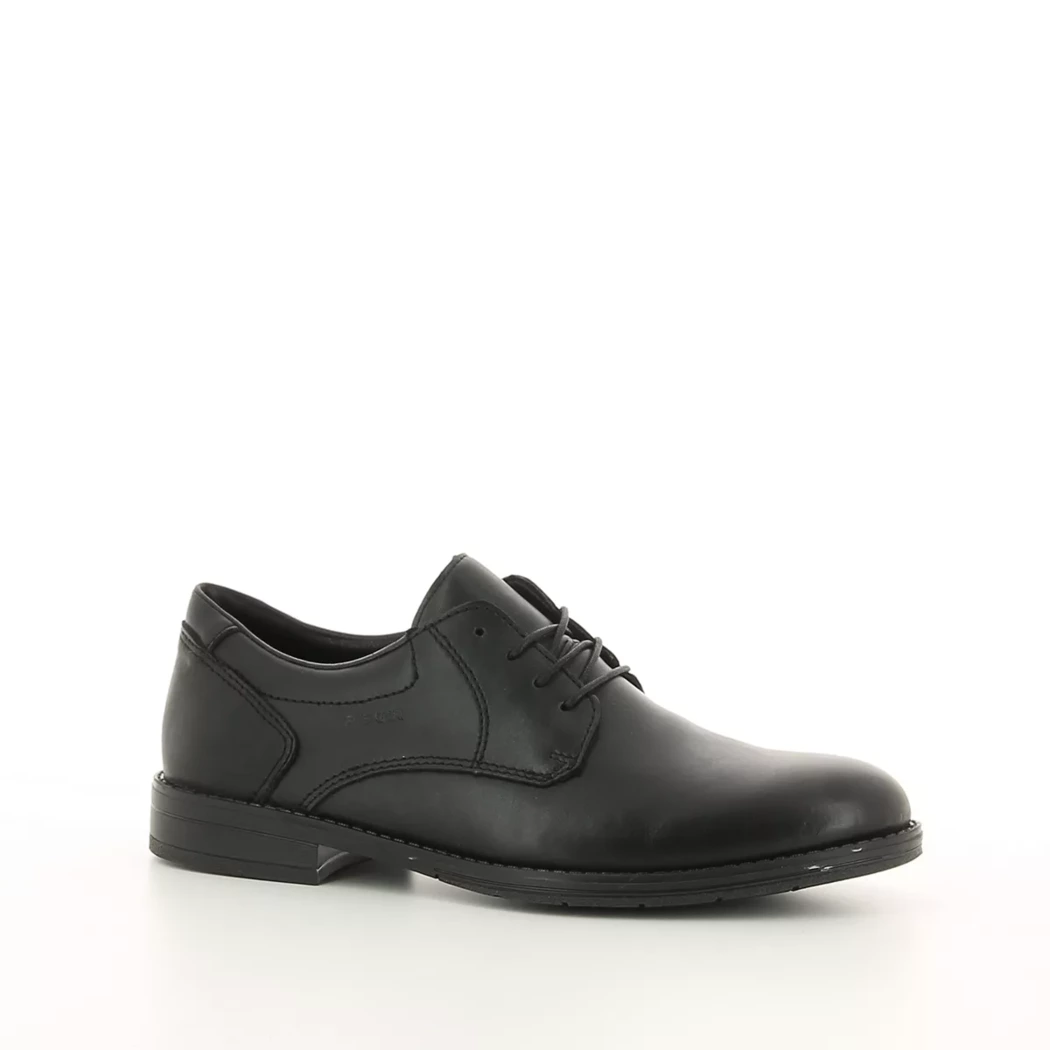 Image (1) de la chaussures Rieker - Chaussures à lacets Noir en Cuir