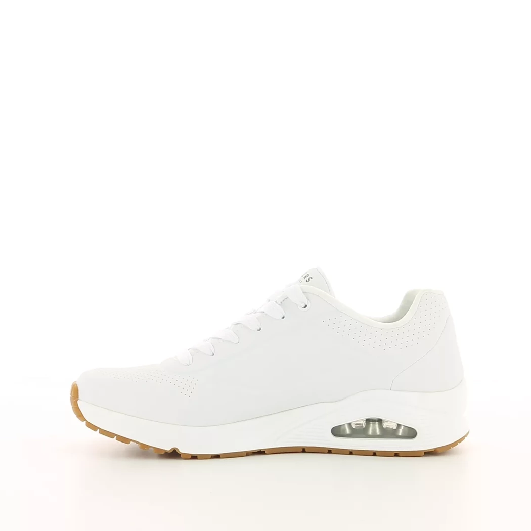 Image (4) de la chaussures Skechers - Baskets Blanc en Cuir synthétique