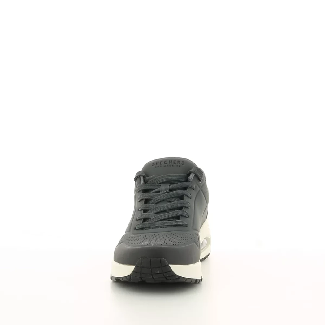 Image (5) de la chaussures Skechers - Baskets Gris en Cuir synthétique