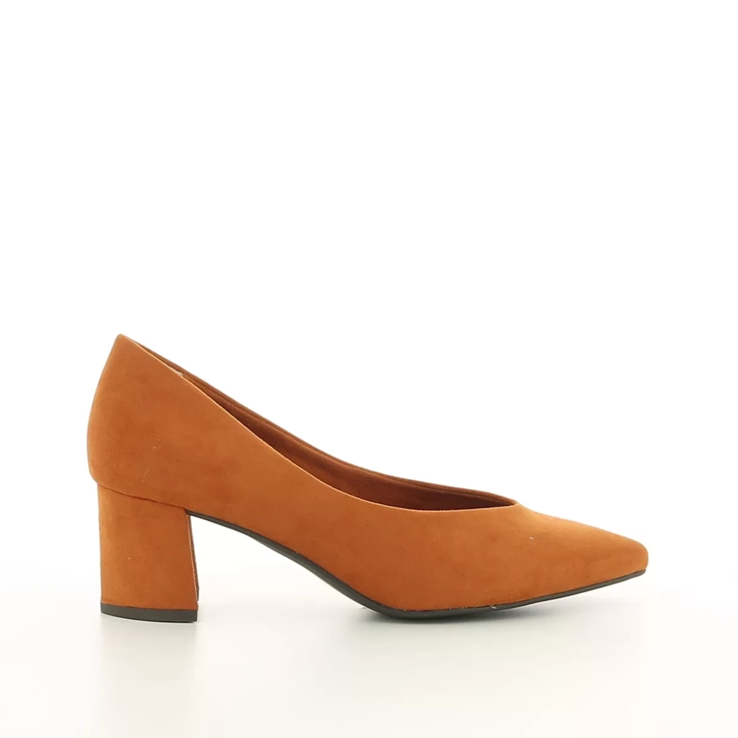 Image (2) de la chaussures Marco Tozzi - Escarpins Orange en Cuir synthétique