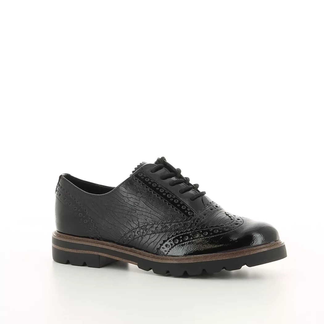 Image (1) de la chaussures Marco Tozzi - Chaussures à lacets Noir en Cuir synthétique