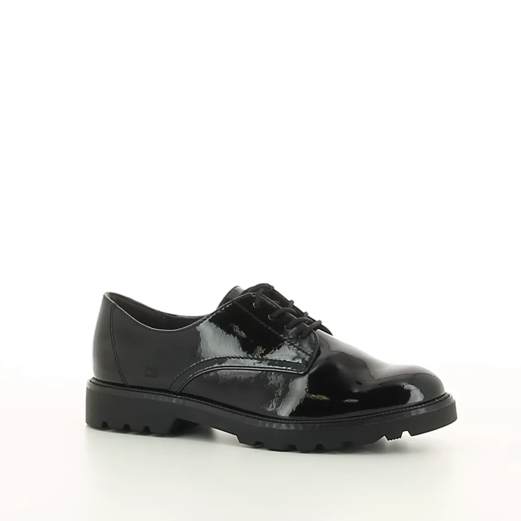 Image (1) de la chaussures Tamaris - Chaussures à lacets Noir en Cuir vernis