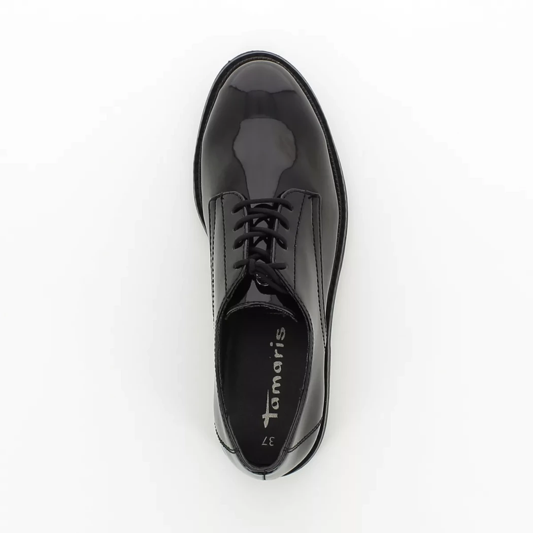 Image (6) de la chaussures Tamaris - Chaussures à lacets Noir en Cuir vernis