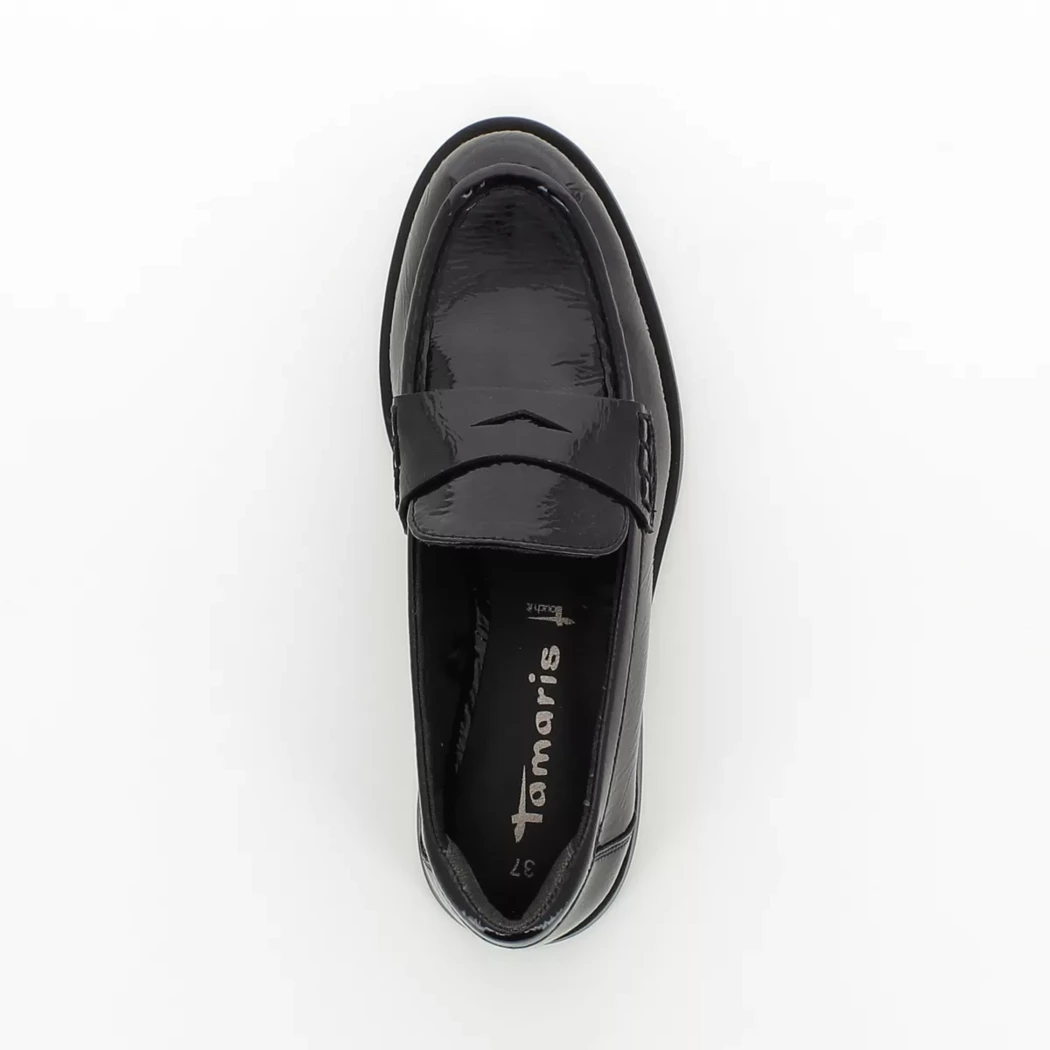 Image (6) de la chaussures Tamaris - Mocassins Noir en Cuir vernis