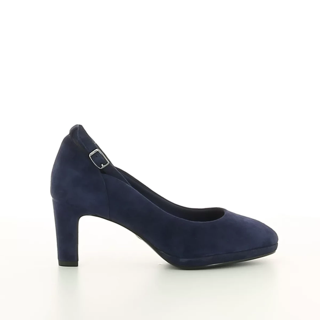 Image (2) de la chaussures Tamaris - Escarpins Bleu en Cuir nubuck