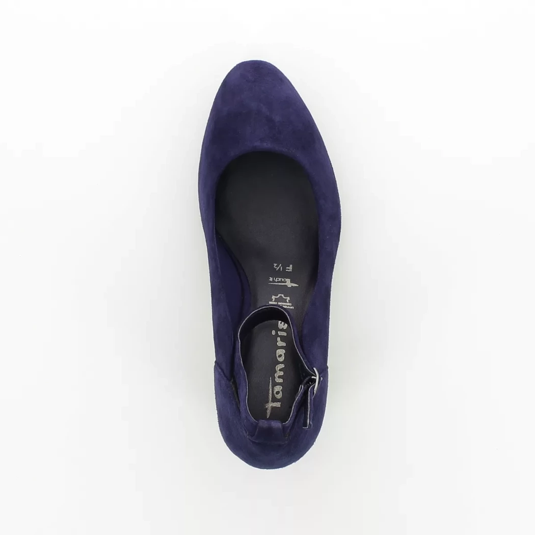 Image (6) de la chaussures Tamaris - Escarpins Bleu en Cuir nubuck