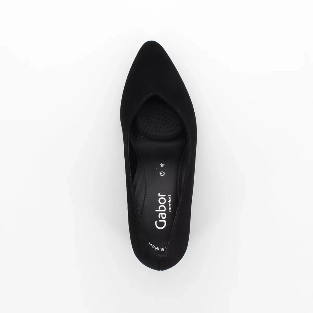 Image (6) de la chaussures Gabor - Escarpins Noir en Cuir nubuck