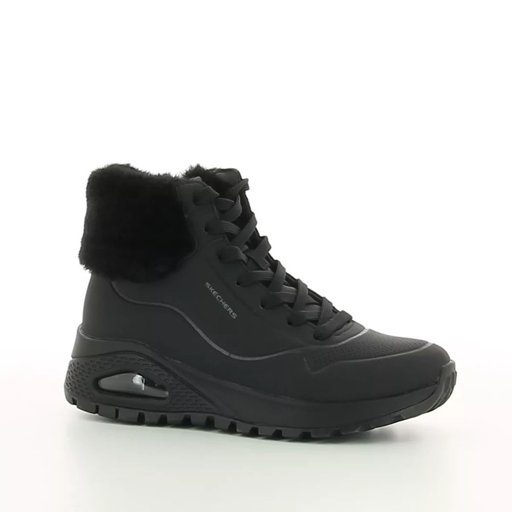Image (1) de la chaussures Skechers - Bottines Noir en Cuir synthétique