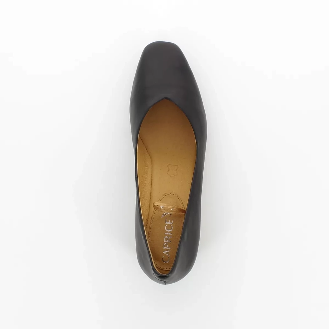 Image (6) de la chaussures Caprice - Escarpins Noir en Cuir