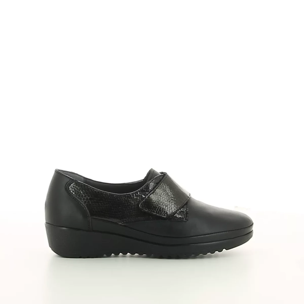Image (2) de la chaussures Kiarflex - Chaussures à velcro Noir en Cuir