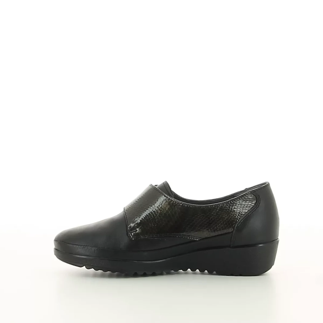 Image (4) de la chaussures Kiarflex - Chaussures à velcro Noir en Cuir