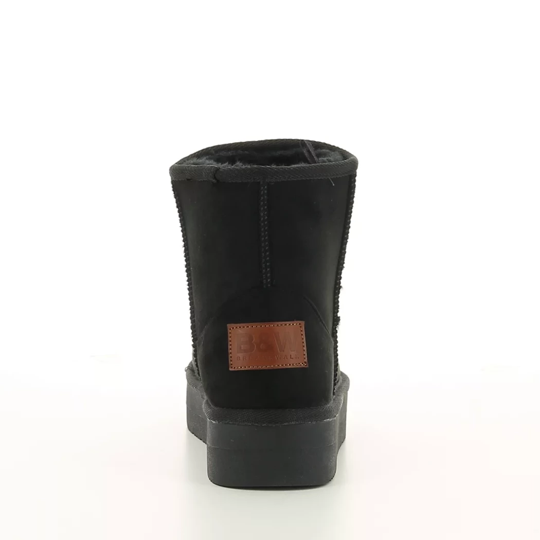 Image (3) de la chaussures B&W - Boots Noir en Cuir synthétique